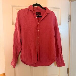Banana republic men’s linen button shirt